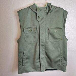 Marsh wear Full Zip hooded vest Front Pockets Sz M